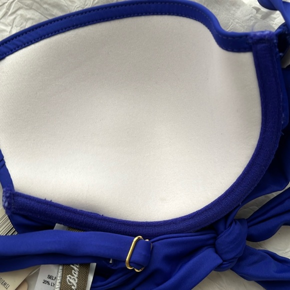 - NWT Kenneth Cole Halter Underwire Bra Swim Bikini Top 32C Deep Purple Blue - Picture 11 of 13